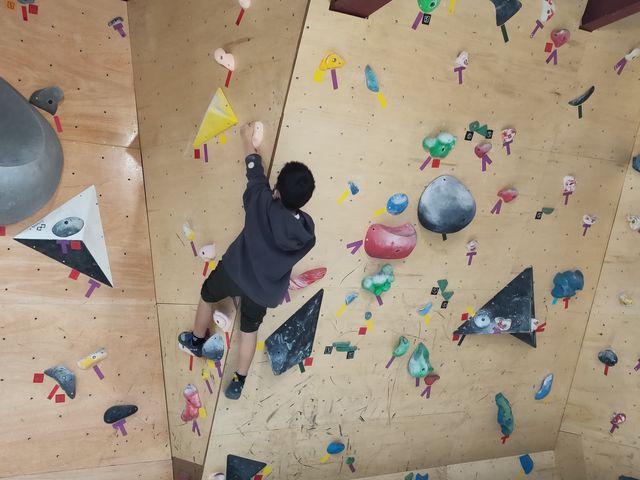 初心者専用エリアです_ベルクライミングジム倉敷広江