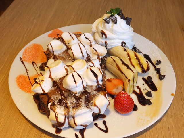 スモア風チョコレートパンケーキ_湘南パンケーキ