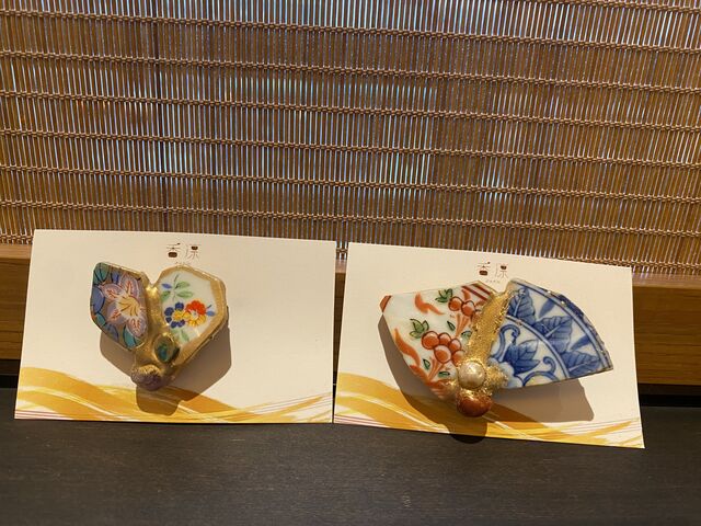 ピンプローチ_香凛 京金継ぎ