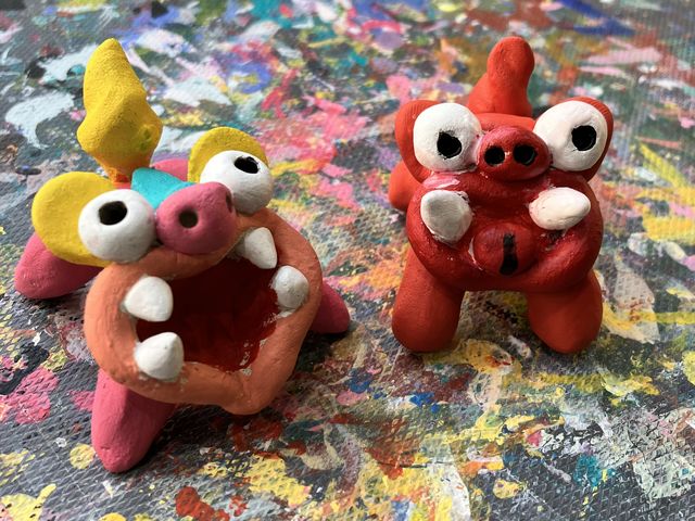 自由に色を塗れて楽しかったです!_国際通り 体験工房 TRIP CRAFT NAHA