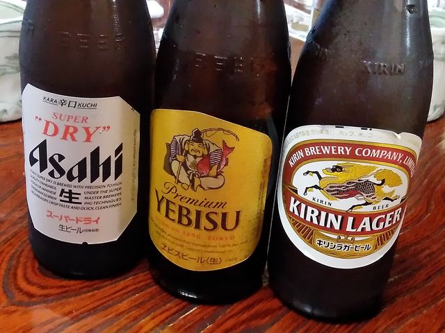 ビールは三種_うなぎの新甫
