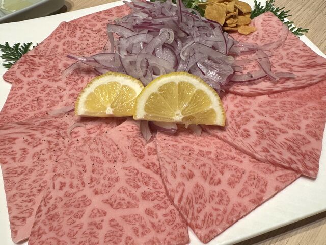 上ロースの焼きしゃぶ_高麗ガーデン福田本店
