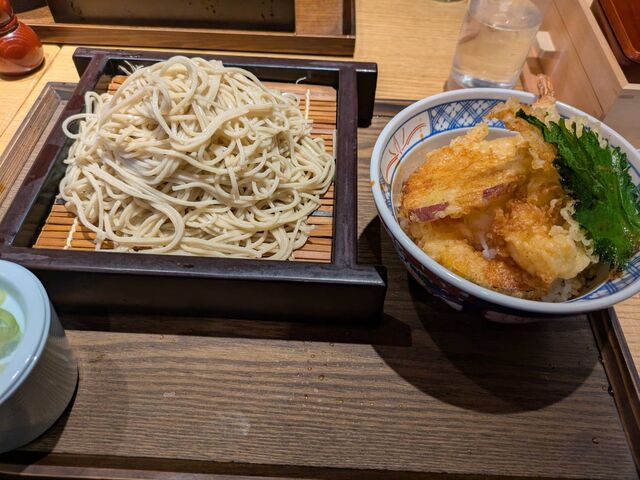 季節の野菜てん丼とせいろ_蕎麦六本 六本木