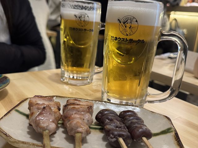 焼き鳥とビール_ヤキトリネクストサークル 錦糸町店