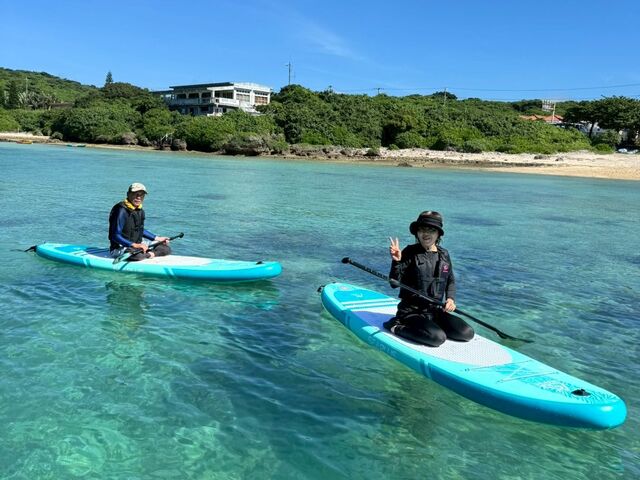 先にSUPをしました。_Nami宮古島