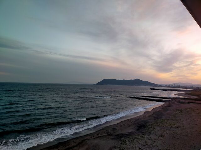 函館山と津軽海峡方面_津軽海峡