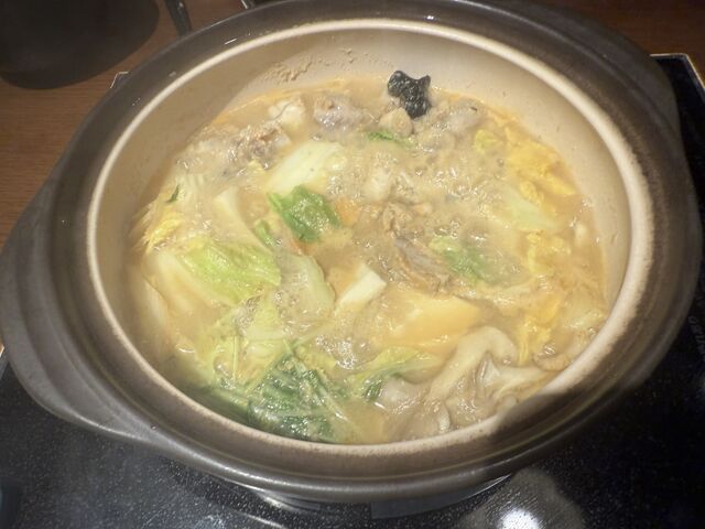 アンコウ鍋と地元納豆を使った油揚げの包み焼き_もんどころ 水戸駅サウスタワー店