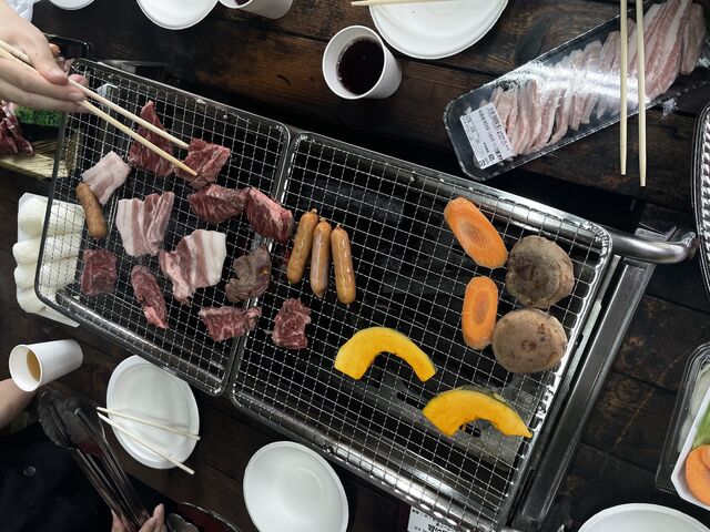 準備してくださった食材です。_ウキウキパーク