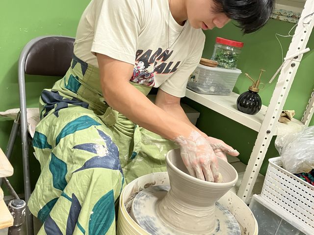 次男、才能爆発してた。めちゃ上手い陶芸家目指して!て褒められてたわ(うまいこと言うてくれはって)_南丹愛陶房