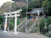 山田神社(唐船城跡)の写真1