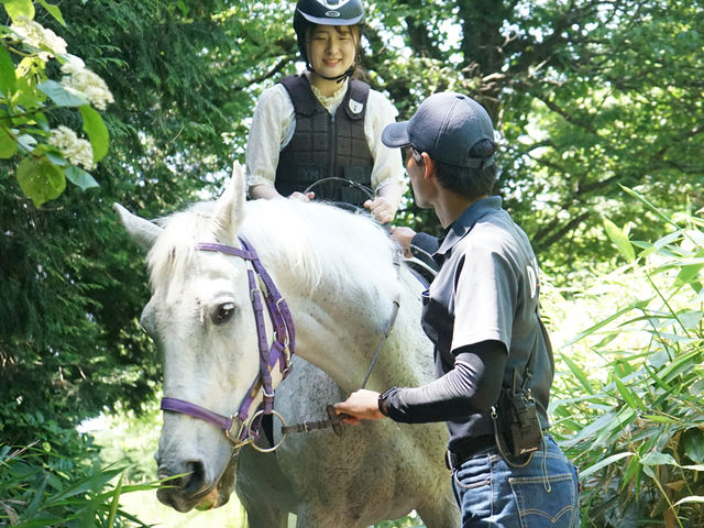インストラクターが丁寧に指導します_大山乗馬センター