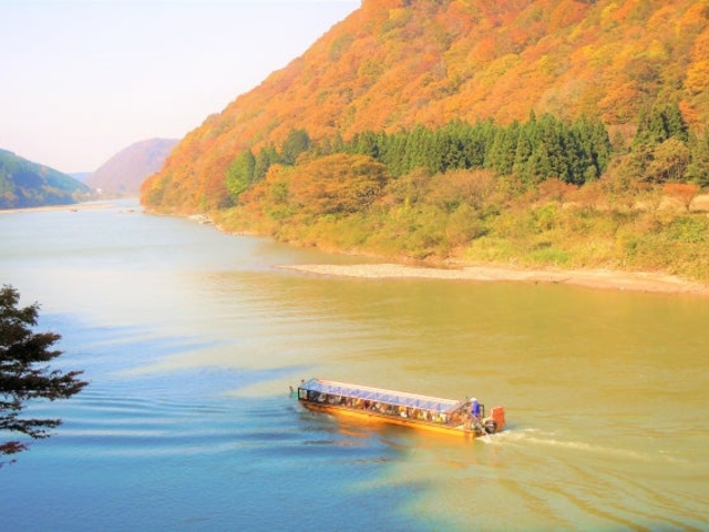 最上峡の紅葉