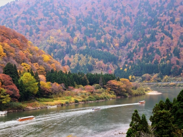 最上峡の紅葉