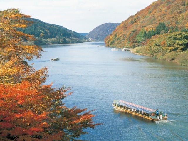 最上峡の紅葉