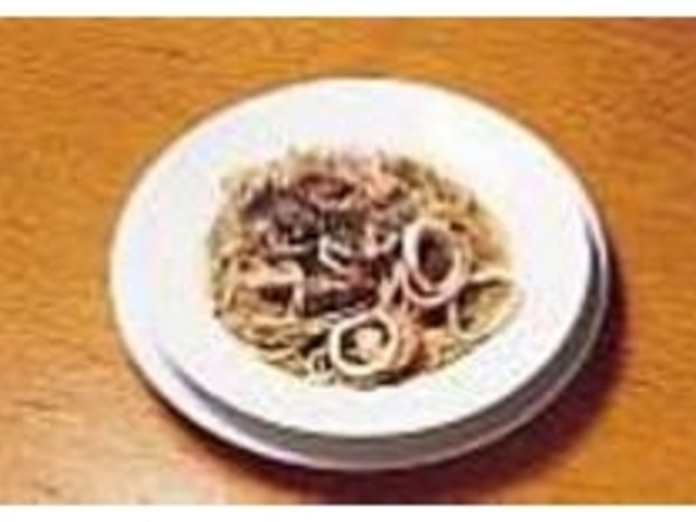 大きな具がいっぱいの海の幸のスパゲティ_PLAGE SUD