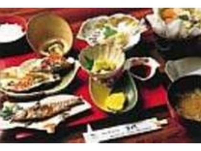 山や川の幸がてんこ盛りの万代定食に満足_山水亭万代