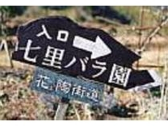 県道121号線相模屋前バス停近くを入る_七里バラ園