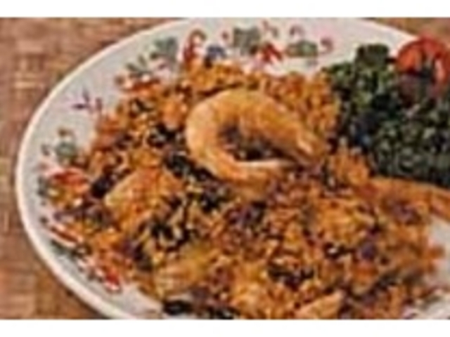 『皮付海老のニンニクピリ辛炒め』_広東家庭料理 菜