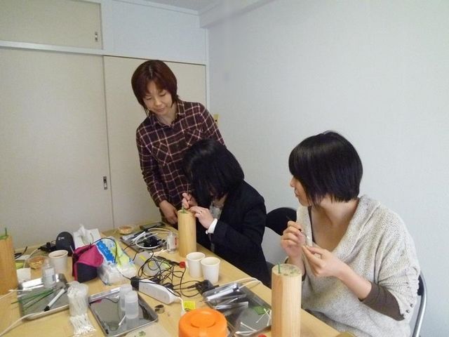 ジュエリーメイキング教室風景_工房*紗樹舞樹(jewelry studio*sakimaki)