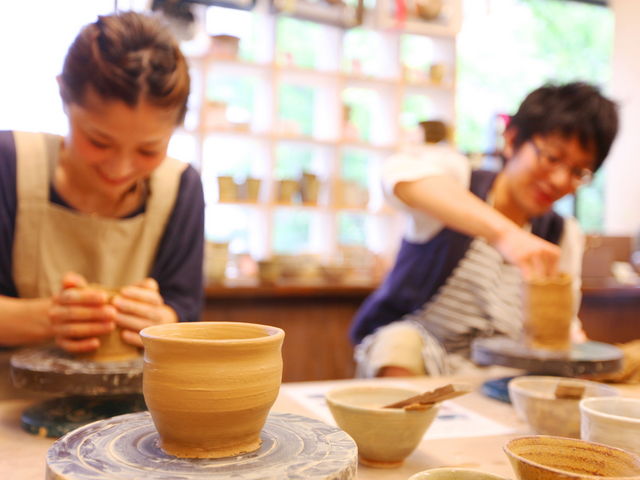 夢中になれるものづくり♪カップルさんで陶芸体験☆新しいデートのカタチです☆_ゆう工房 名古屋栄教室 ☆陶芸・銀アクセ・ガラス工芸