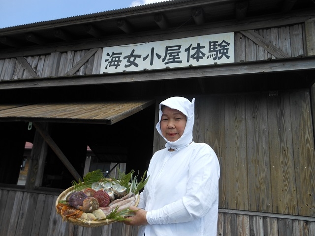 海女さんが実際に使っている海女小屋をイメージして建てられました_海女小屋体験施設さとうみ庵