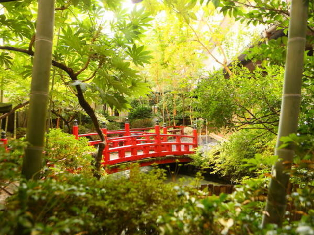 〜当館の中庭〜_ホテル古柏園