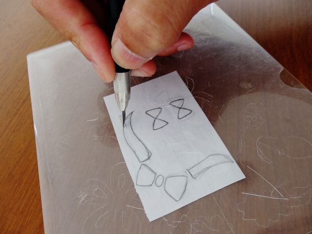 エッチング体験中1_Glass Gallery SUMITO