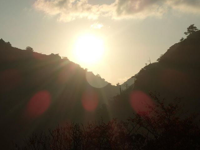トロッコ道からの朝日_BIG-TRIP