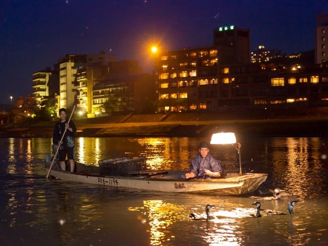 鵜匠は三家での世襲制。一番の若手コンビ・臼井家。_原鶴温泉旅館協同組合