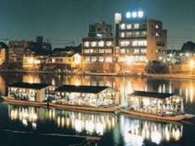【夏季限定】日田名物屋形船で夕食と鵜飼観覧が楽しめる_リバーサイドホテル 山水館