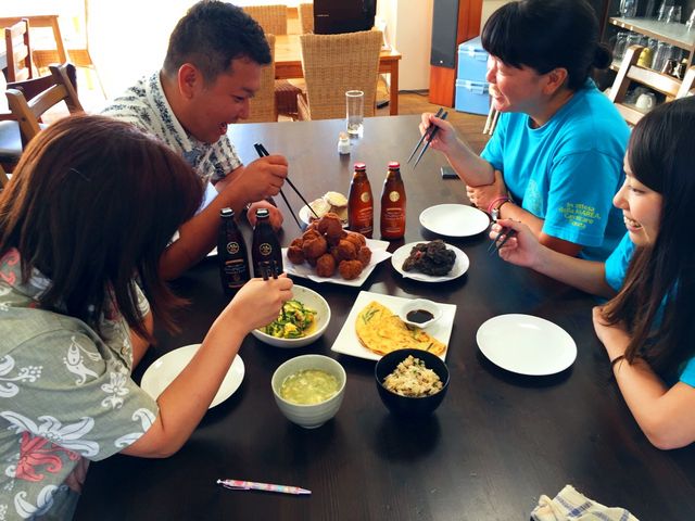 作ったその場で試食会_まりりんぎのわん