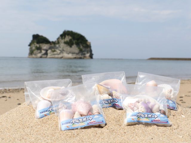 臨海浜の貝殻_グラスボート
