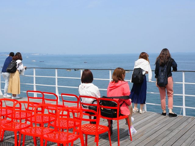 スカイデッキからは見渡す限りのびわ湖♪_ミシガンクルーズ(琵琶湖汽船)