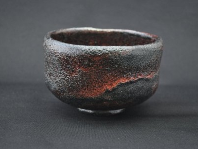 加藤隆生の作品「雁来紅茶碗」33万円_安加比古窯