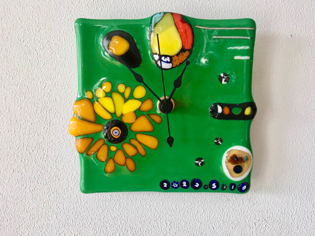 ベネチアングラス時計体験作品_ROSE GLASS GALLERY