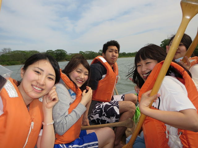 穏やかな流れのところは、ゆっくり北上川の大自然を満喫できます。_花巻スポーツランド