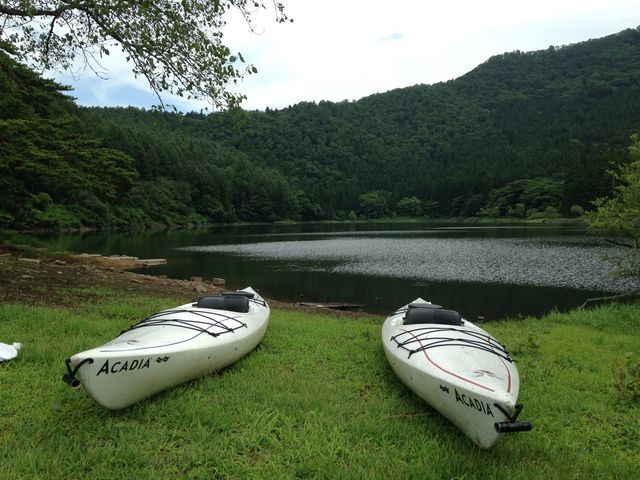 神秘の湖「北竜湖」でカヌー初体験♪_パワードライブ R117