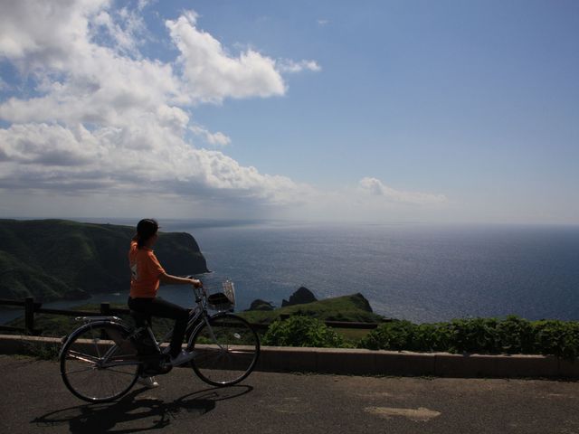 摩天崖駐車場からの展望。_西ノ島町観光協会(レンタサイクル)