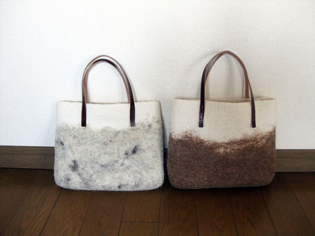 【商品例】フェルトのバッグ_リトルファーム野岳―工房茜