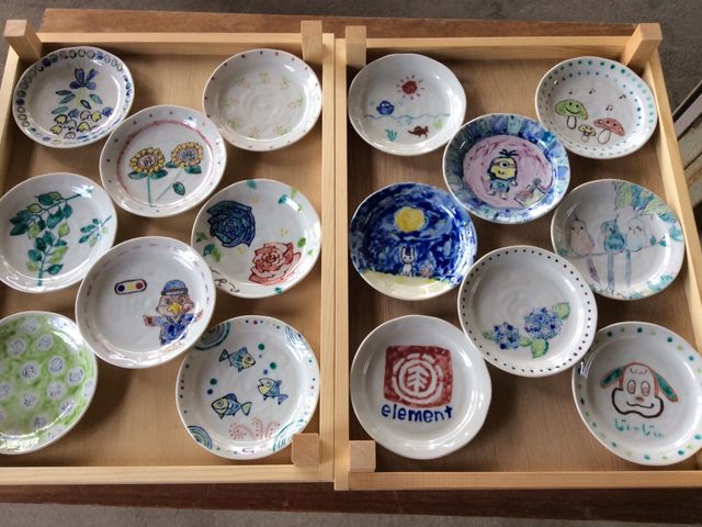白山九谷色絵 遊