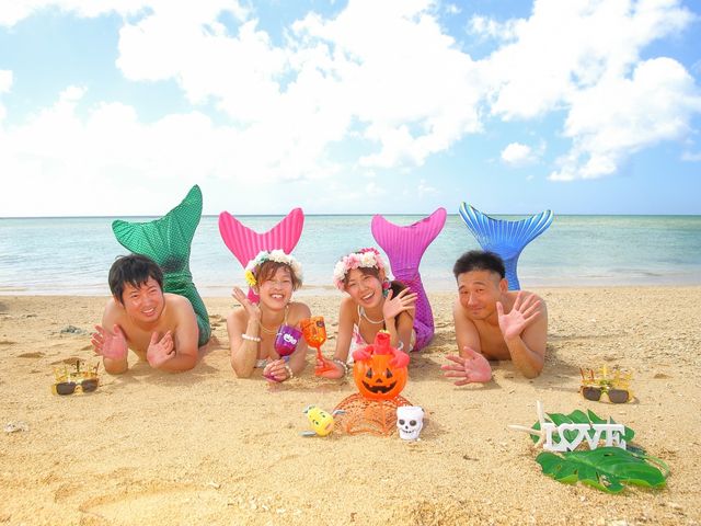 男性もマーメイド体験に挑戦できますよ!_琉球エンターテイメント