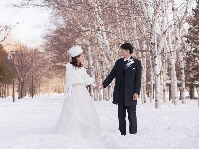 雪景色の中でロケーションフォト_コーク写真館
