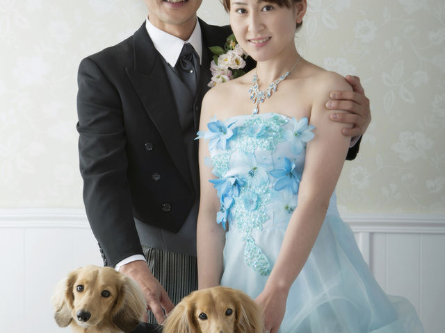 ペットと一緒に結婚式写真_コーク写真館