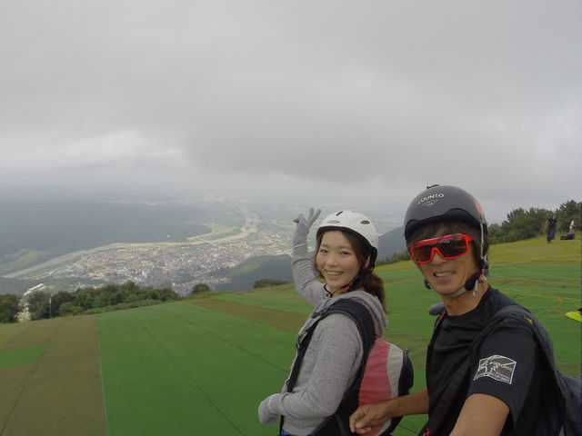 いざ!大空へ出発です。_スカイ獅子吼パラグライダースクール