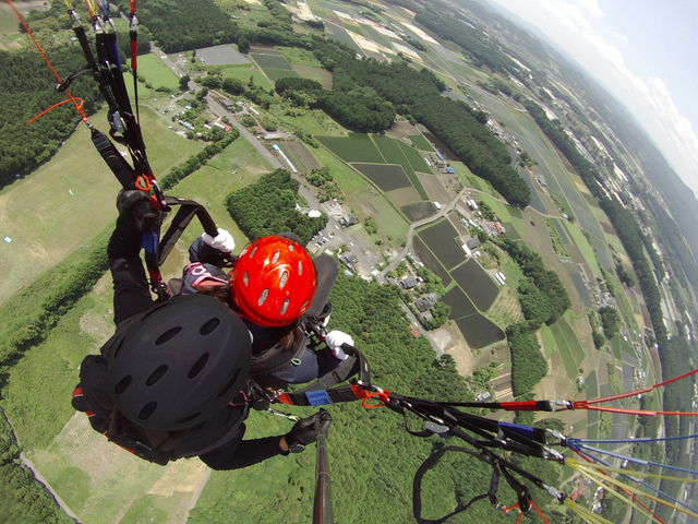 Go Proレンタルで空からの写真も綺麗にとれちゃう!_AKAIWAパラグライダースクール宇都宮