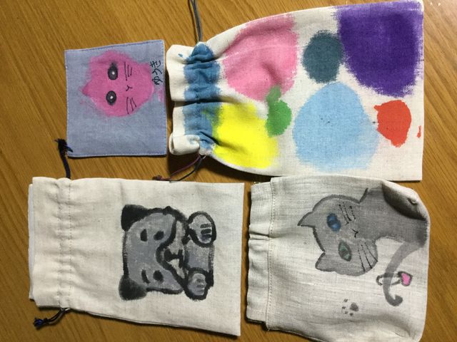 お子様の手描き。思いっきり描きました_アトリエ蔦風庵
