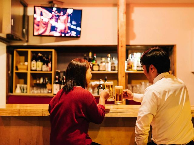 夜はBARもお楽しみいただけます♪_イタリアンレストラン かぎしっぽ