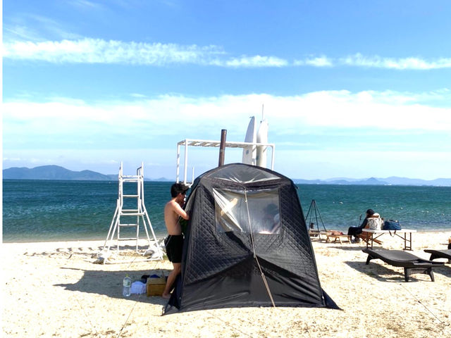 火照ったカラダは、琵琶湖でクールダウン!_ASOBIWA HIRA BASE