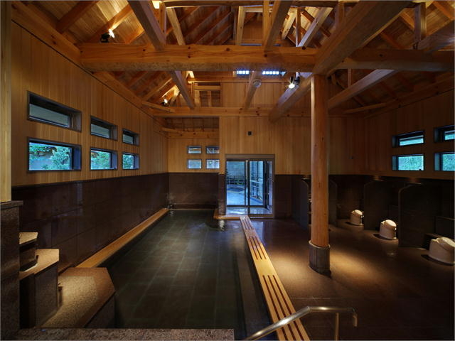 【南部曲り家の湯】「赤松の湯」(内湯)_ホテル紫苑
