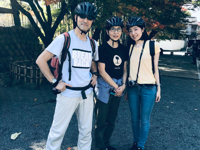 ご家族で体験のコース+修善寺観光(3時間)女性お二人はほとんど初めてのスポーツバイクでしたが、楽しんでいただきました。_Teal One マウンテンバイクツアー 伊豆 修善寺